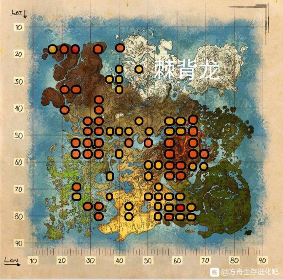 方舟生存进化甲龙分布图片