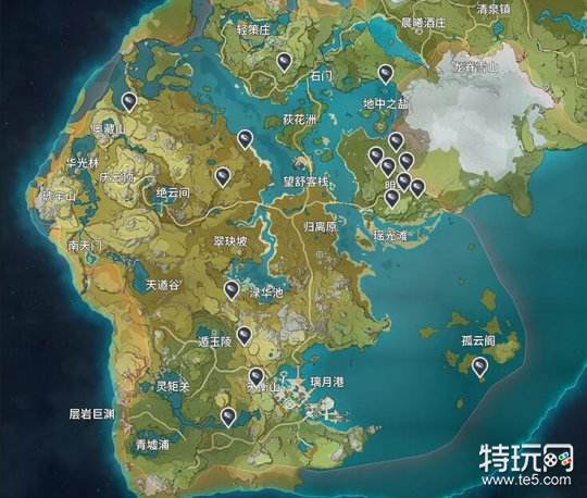 原神夜泊石采集攻略原神夜泊石分布位置一览 特玩网