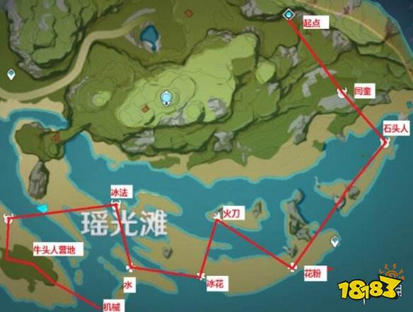 原神锄地路线图推荐原神哪里资源分步最多