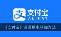 《支付宝》查看用电明细方法