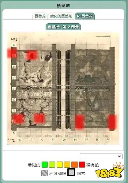 方舟生存进化创世纪2南方巨兽龙刷新点一览