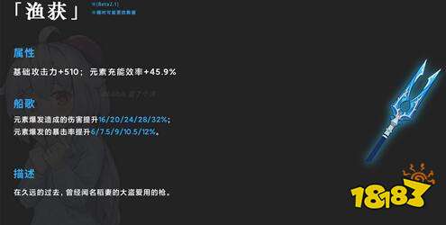 原神渔获鱼叉突破升级需要材料详解