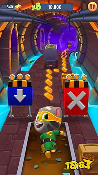 汤姆猫跑酷破解版无限金币钻石鞭炮