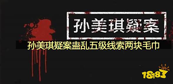 孙美琪疑案蛊乱五级线索两块毛巾在哪里 两块毛巾位置图文攻略