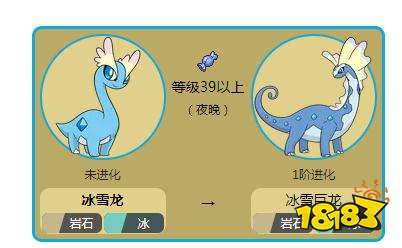 在游戏《精灵宝可梦:剑盾》中,冰雪龙进化成冰雪巨龙需要满足两个条件