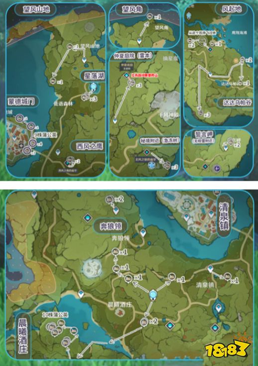 原神23版本蒲公英籽分布位置一览