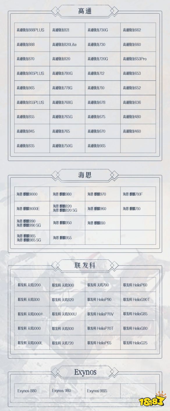 重返帝国支持手机型号一览
