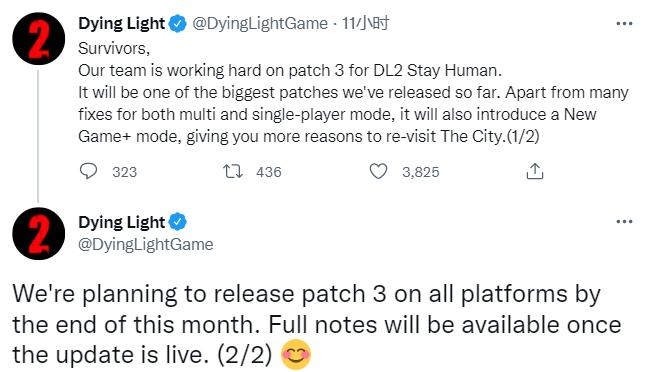 《消逝的光芒2》“新游戏+”模式4月底全平台上线2
