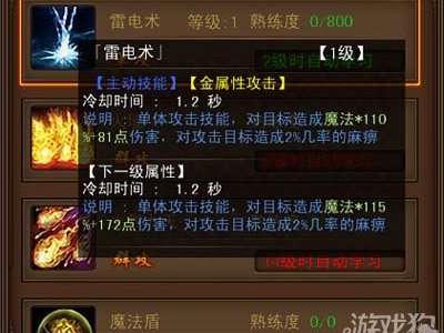 决战沙城法师职业技能雷电术效果详解