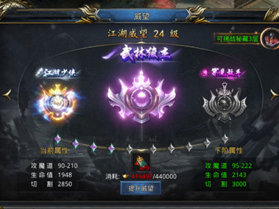 《王者之路》之威望图鉴