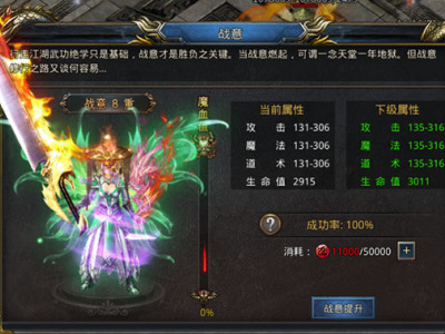 《王者之路》之战意系统