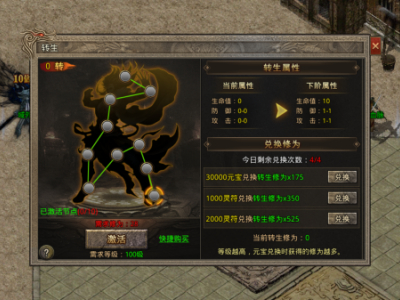 《祖玛传奇》玩法介绍之转生系统