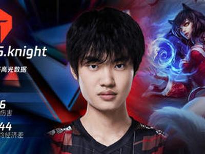<b>LPL昨日最佳数据：TES中单Knight阿狸输出拉满</b>