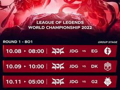 <b>JDG 2022全球总决赛小组赛赛程一览</b>