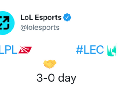 <b>LOL官推整活：两个今天3-0赛区的友好（握手）</b>