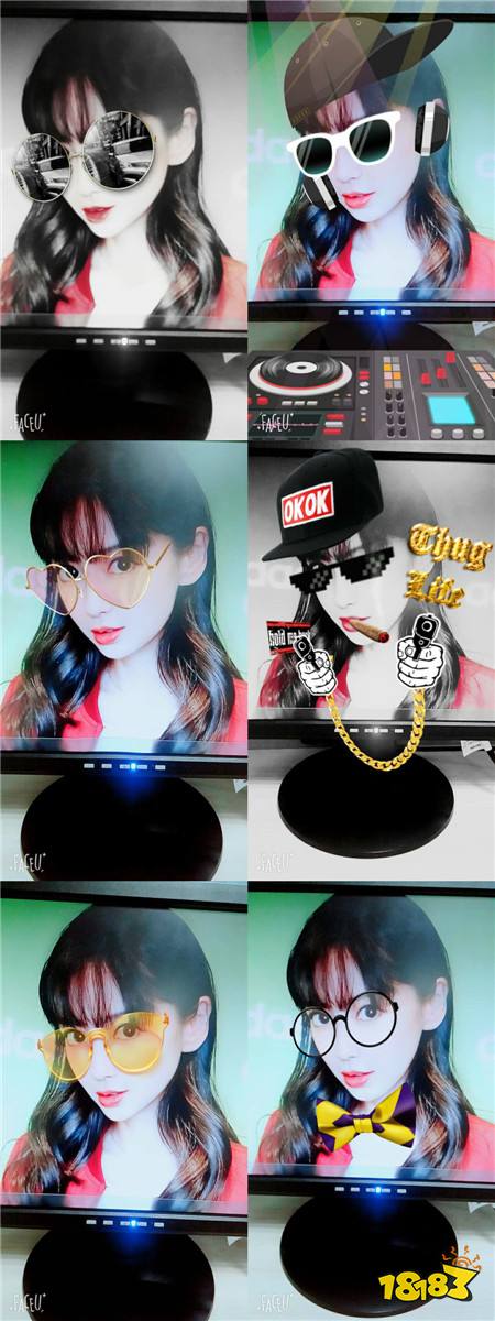 faceu眼镜贴纸