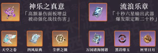 《原神》八重神子圣遗物武器以及配队推荐20234