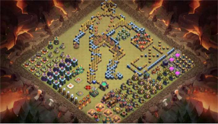 《部落冲突》2023最新14本阵型8个艺术阵链接复制分享6