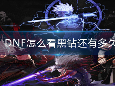 DNF怎么看黑钻还有多久_特玩网