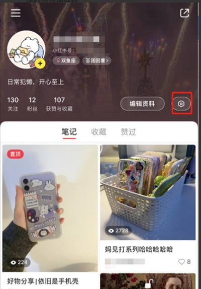 小红书设置隐私评论教程2