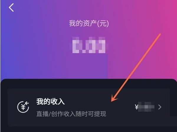 抖音我的收入查看方法3