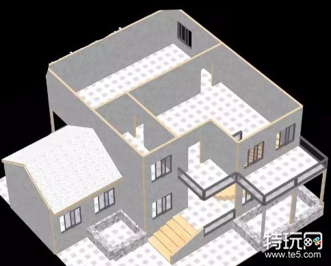 《明日之后》冷清气二层房建筑蓝图分享