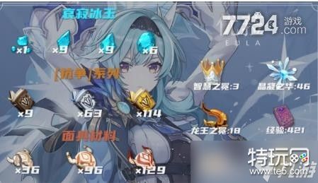 原神优菈突破材料清单表 优菈培养材料大全