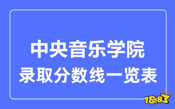 2023年高考多少分能上中央音乐学院?附各省录取分数线