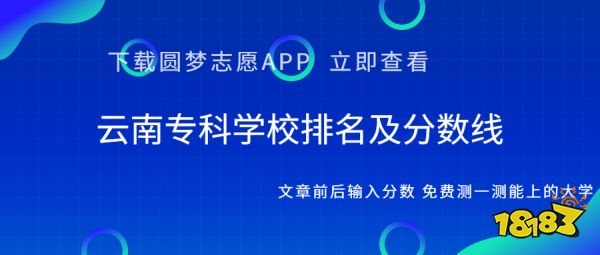 天博体育官网云南专科学校排名前十公办及录取分数！（2023参考）(图1)