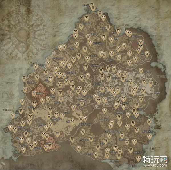 《暗黑4》莉莉丝祭坛位置 全地图莉莉丝祭坛收集路线指引_特玩网