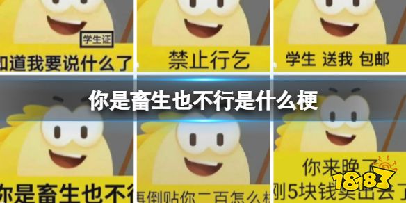 你是畜生也不行是什么梗 你是畜生也不行是什么意思_18183.com
