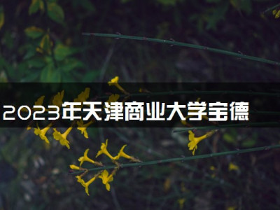 2023年天津商业大学宝德学院学费多少钱一年及各专业收费标准查询