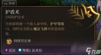 《博德之门3》实用一环法术推荐与效果介绍