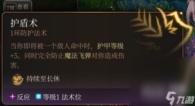 《博德之门3》实用一环法术推荐与效果详情