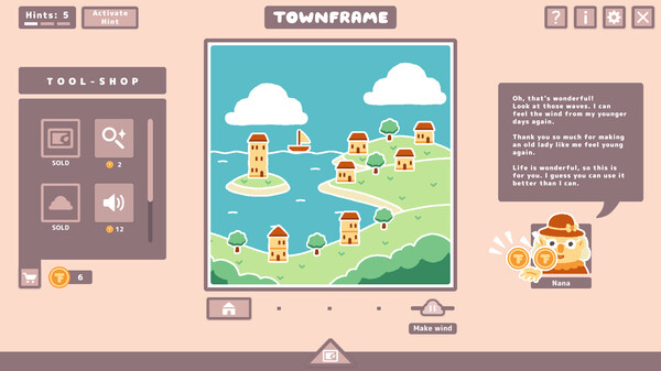 休闲解谜游戏《Townframe》在Steam售价29元3