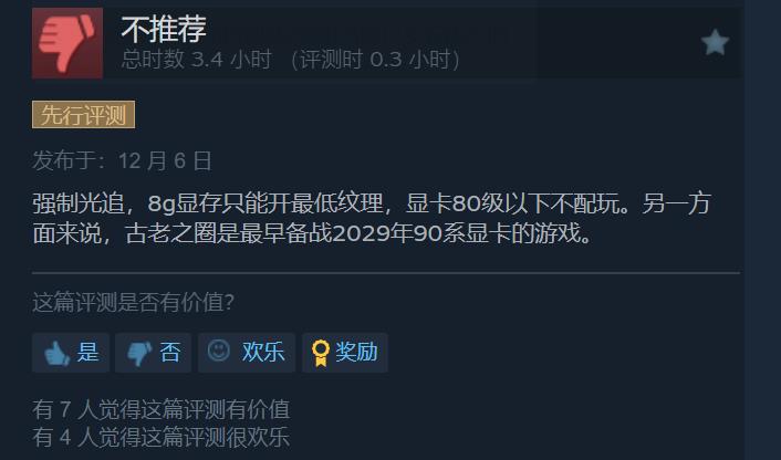 《古老之圈》Steam获特别好评誉为2024年末惊喜之作5