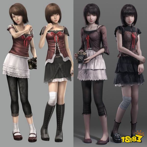 《零红蝶：重制版》澪与茧的重制模型对比